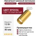 Магнитный трековый светильник SUPERSPIKE Q 12.40 PBRW ZIGBEE