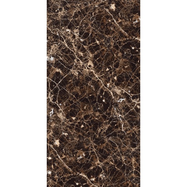 Керамогранит Maimoon Ceramica (Маймун Керамика) HG Glossy Emperador grand brown 120х60 см, глянцевый