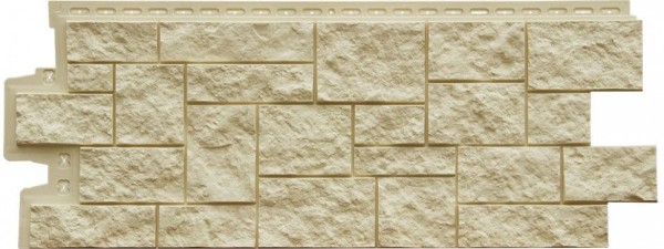 Фасадная панель Grand Line, Дикий камень Классик, Бежевый