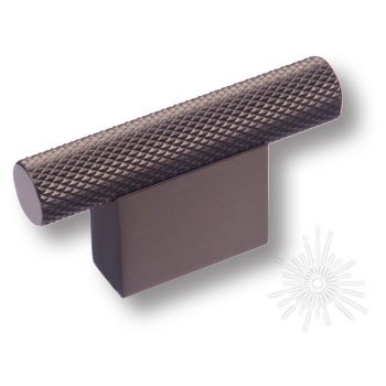 Ручка кнопка 8769 0016 BBN-BBN, материал Алюминий, отделка Титан, 31,8*12*60 мм