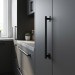 Ручка скоба 8020 0600 Matt Black, материал Замак, цвет Чёрный, отделка Черный, 23*96*600 мм