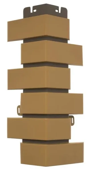 Наружный угол Альта-Профиль, Клинкерный кирпич, Желтый