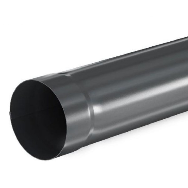 Водосточная труба Aquasystem, RAL 7024 Тёмно-серый, 1.00 м, 125/90