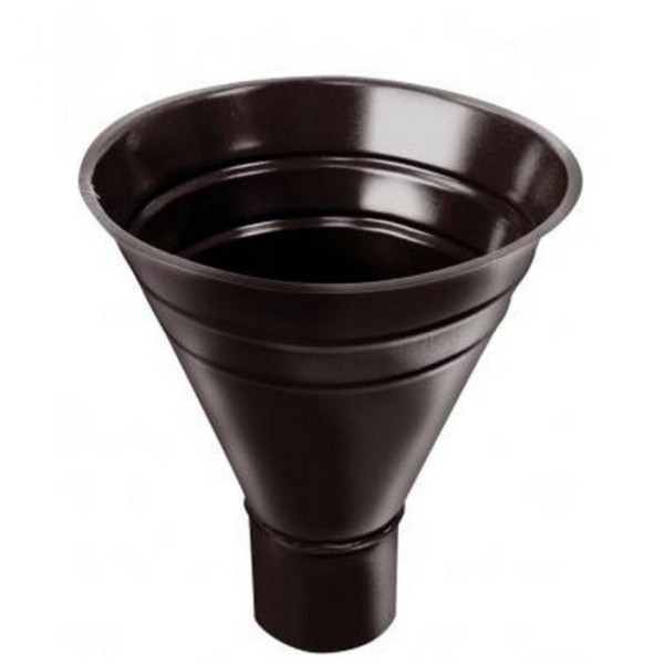 Водосборная воронка Grand Line, коричневая (RAL 8017), 125/90.