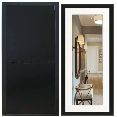 Дверь входная «Гланта», внутренняя панель НШ-9/2 ( молочный софт)