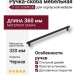 Ручка скоба 1103 320MP24, материал Замак, цвет Чёрный, отделка Черный, 33*8*360 мм