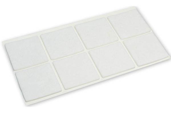Подпятник самоклеящийся (лист 8 шт) 168000700, цвет Белый, отделка Фетр, 50x50 мм