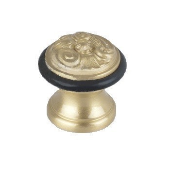 Ограничитель напольный С52200S SATIN BRASS, материал Латунь, отделка Латунь, 41*41 мм
