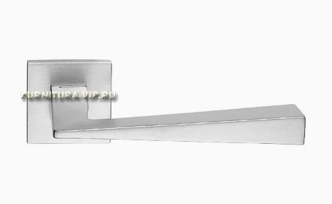 Дверная ручка на квадратной розетке "CONICA" CS 486/024, материал Замак, отделка Хром, 154*50 мм