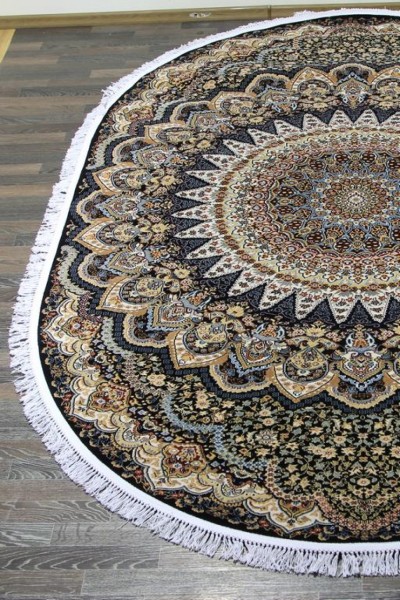 Ковер Shahreza d417 navy овал
