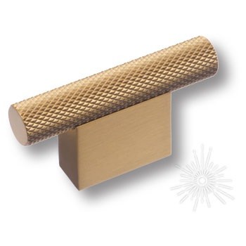 Ручка кнопка 8769 0016 BB-BB, материал Алюминий, отделка Золото, 31,8*12*60 мм