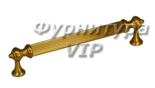 Ручка скоба ANTIK 2512-007-320, материал Латунь, отделка Латунь, 29*13*335 мм