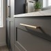 Ручка скоба Citterio Giulio 8.1205.0160.12, материал Замак, отделка Золото, 208*11*29 мм