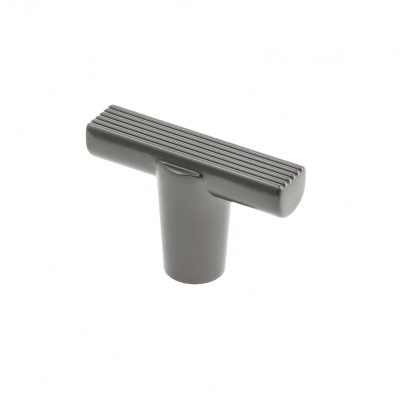 Ручка кнопка Gamet GZ-RAY-1-25, материал Замак, отделка Графит, 40*14*25,5 мм
