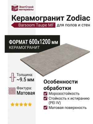Zodiac Barsoom Taupe MF 60x120 0007793