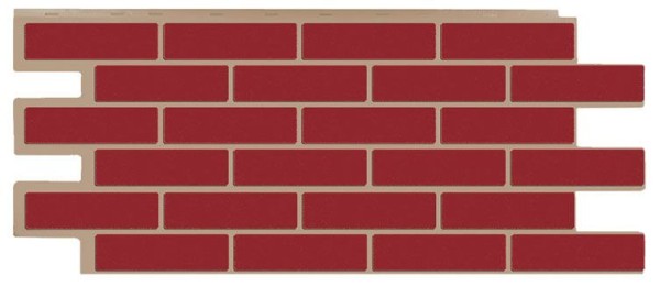 Фасадная панель T-Сайдинг, Кирпич Модерн Красный