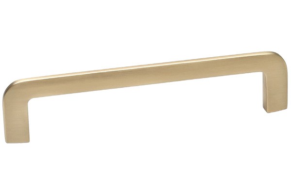 Ручка скоба M2722.128.BB, материал Замак, отделка Золото, 143*8*32 мм