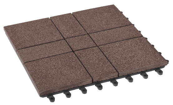 Модульный паркет ДПК GRINDERDECO Люкс 11 Цвет Шоколад