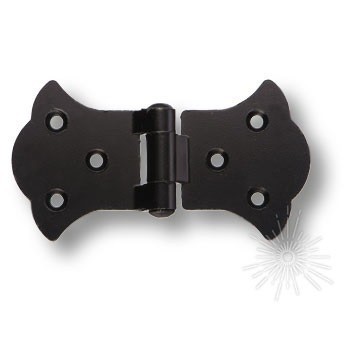 Петля карточная 31.033.00.72 black hinge, материал Замак, цвет Чёрный, отделка Черный, 9*50*90 мм