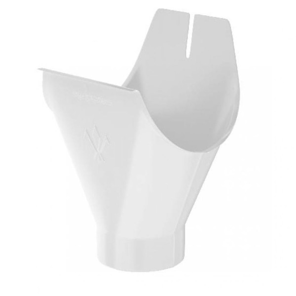 Воронка желоба Aquasystem RR 20 Мраморный белый 125/90