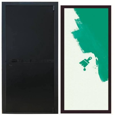 Дверь входная «Гланта», внутренняя панель грунт ( под покраску)