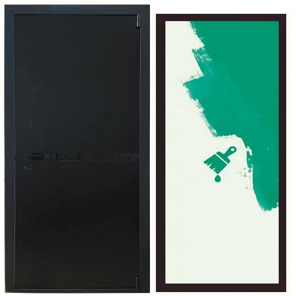 Дверь входная «Гланта», внутренняя панель грунт ( под покраску)