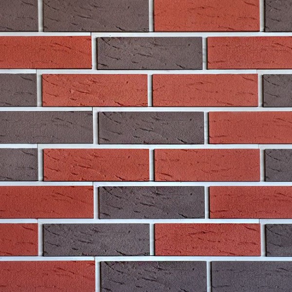 Фасадная плитка Кирисс, Клинкерный кирпич двухцветный модель №10