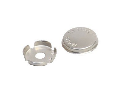 Заглушка декоративная для винта крепления ручки SCR001.014.0022, материал Замак, отделка Никель, d=14 мм