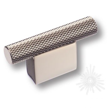 Ручка кнопка 8769 0016 PN-PN, материал Алюминий, отделка Никель, 31,8*12*60 мм