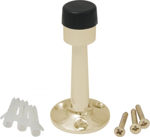 Дверной ограничитель настенный DH033ZA GP, материал Замак, отделка Золото, 74*35,5 мм