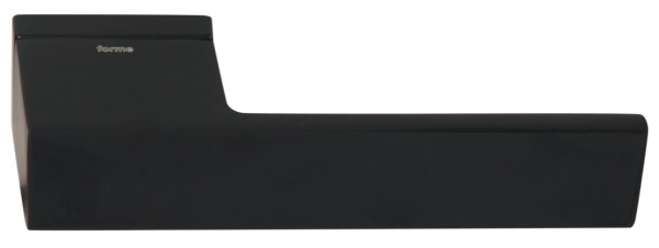 Дверная ручка на прямоугольной розетке 295 Icon Черный матовый, материал Латунь, цвет Чёрный, отделка, 155*35*50 мм