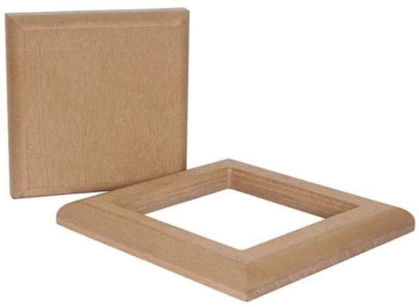 Комплект крышки и юбки ДПК для столба Polivan SINGARAJA, цвет песочный.