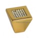 Рука кнопка 200203PB030OZ, материал Латунь, отделка Золото Кристаллы Swarovski, 30*30 мм