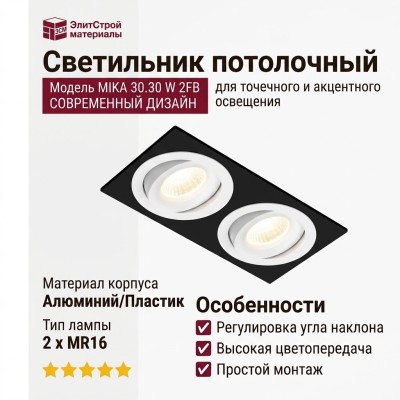 Светильник потолочный MIKA 30.30 W 2FB