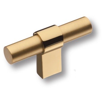 Ручка кнопка 8770 0008 GL-BB, материал Алюминий, отделка Золото, 35*16*60 мм
