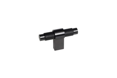 Ручка кнопка SYSTEM SY8772 0008 AL6-AL6, материал Алюминий, цвет Чёрный, отделка Черный, 60*16*35 мм