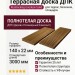 Террасная доска ДПК RusDecking Unodeck Solid - Орех