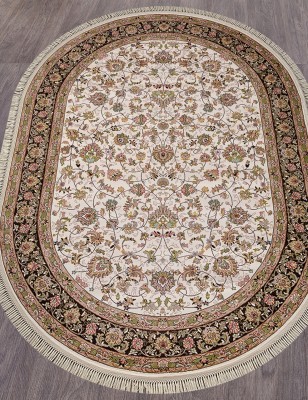 Ковер Aravia 5471 cream/brown овал