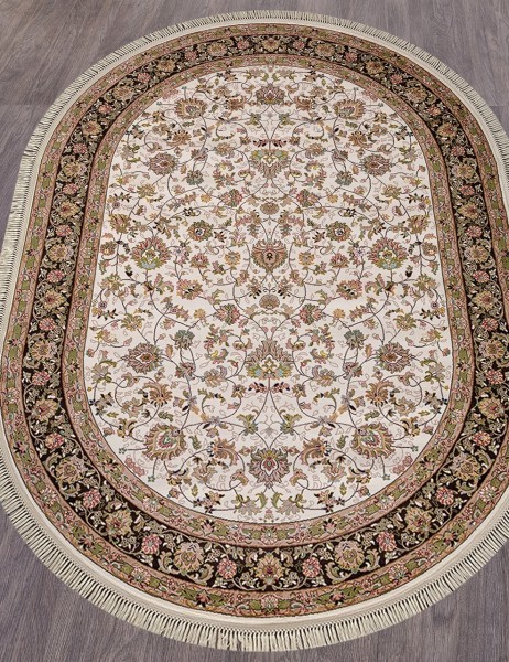 Ковер Aravia 5471 cream/brown овал