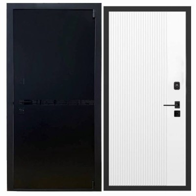 Дверь входная «Гланта», внутренняя панель НШ-9/2А (молочный софт)