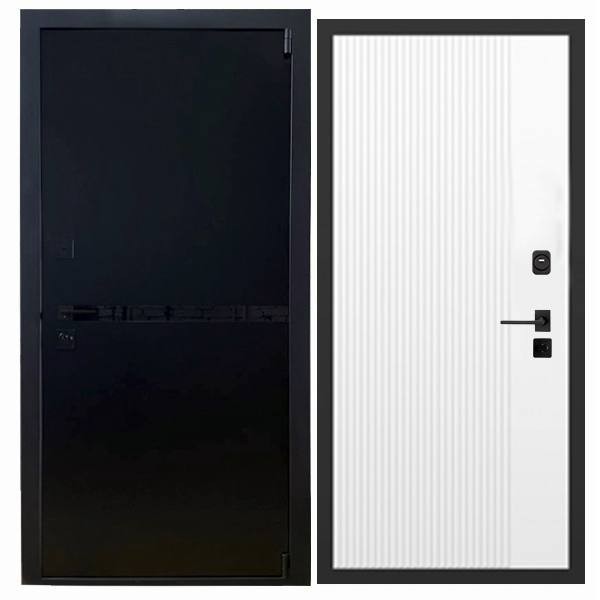 Дверь входная «Гланта», внутренняя панель НШ-9/2А (молочный софт)