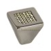 Ручка кнопка 200203PB030CR, материал Латунь, отделка Хром Кристаллы Swarovski, 30*30 мм
