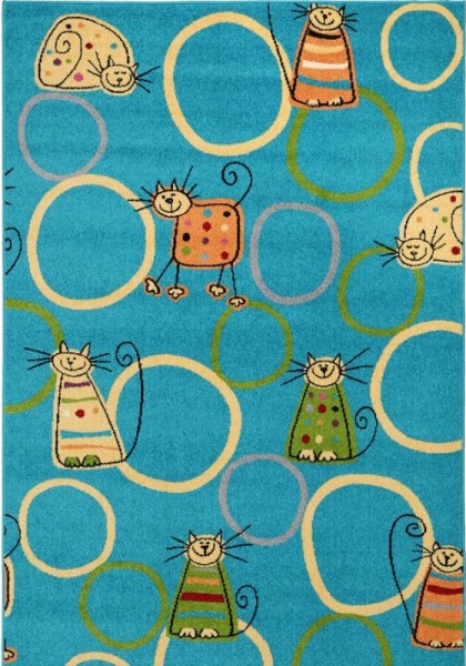Ковер Funky Feline turquoise