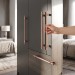 Ручка скоба 8774 0320 RS-RS, материал Алюминий, отделка Розовое золото, 35*16*385 мм