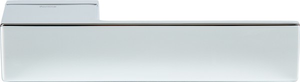 Дверная ручка на прямоугольной розетке Icon 295 Полированный хром, материал Латунь, отделка Хром, 155*35*50 мм