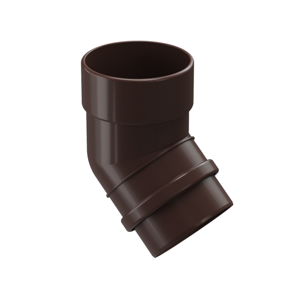 Колено водосточное 45˚ Docke Lux, Шоколад