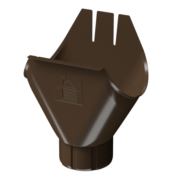 Водосточная воронка Docke Stal Premium, цвет Каштан