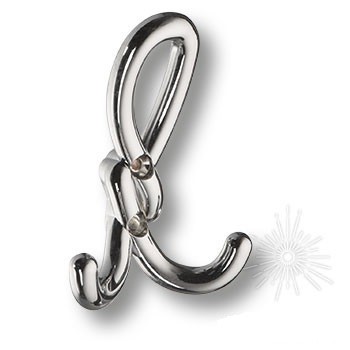 Крючок Dugum Hook Small-Chrome, материал Замак, отделка Хром, 28*61*87 мм