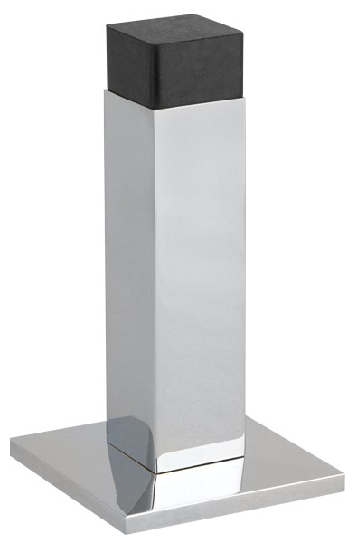 Дверной ограничитель настенный DS PW-75 CP-8, материал Замак, отделка Хром, 75*40 мм