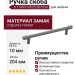 Ручка скоба Citterio Giulio 8.1149.0160.0238-0238, материал Замак, отделка Графит, 204*10*30 мм